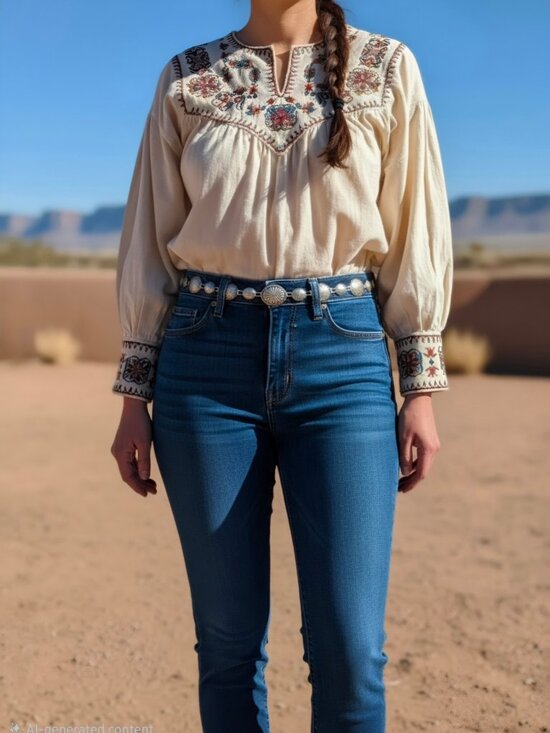 Vintage Tiny Link Concho Belt main image 6